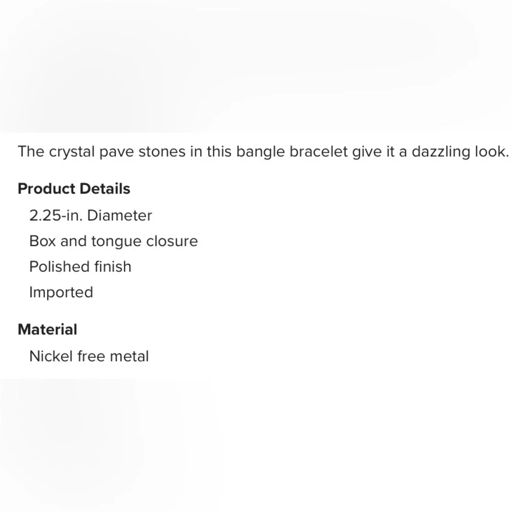 NWT Givenchy Crystal Element Bangle Bracelet - Picture 6 of 6